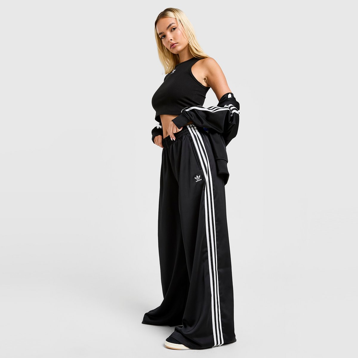adidas Originals Adicolor Satin Wide Leg Trainingsbroek