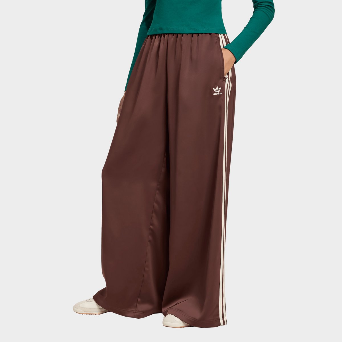 adidas Originals Adicolor Satin Wide Leg Trainingsbroek
